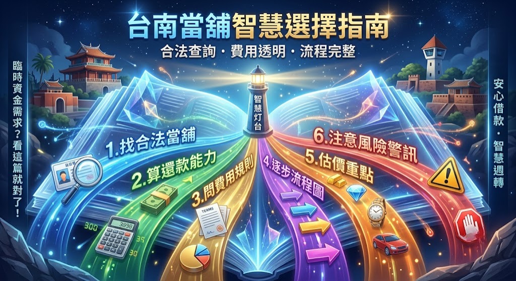 台南當舖怎麼選?合法查詢、費用判斷與借款流程完整指南